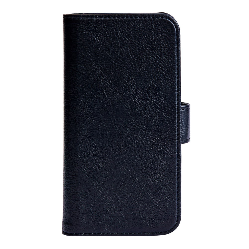 Essentials iPhone 12 / 12 Pro PU Leather Flip Cover w. Card Holder - Black