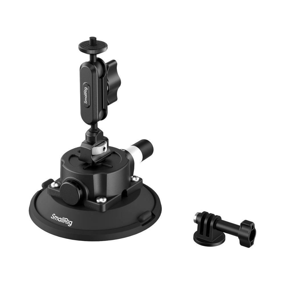 SmallRig 5855 4.5" Suction Cup Mount for Action Camera - Black