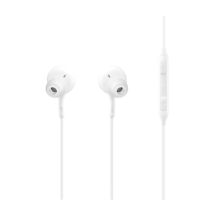 Original Samsung In-Ear Headphones Type-C Plug w. Microphone and Remote - White