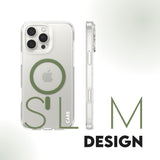 CARE by PanzerGlass iPhone 16 Pro Max FLAGSHIP Urban Combat Case - MagSafe Compatible - Transparent / Piquant Green