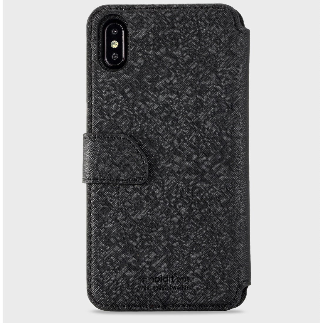 Holdit iPhone XS Max Wallet Magnet Case - Stockholm Black