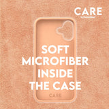 CARE by PanzerGlass iPhone 16 Plus FASHION Fearlessly Fashionable Case - MagSafe Kompatibel - Peach Fuzz