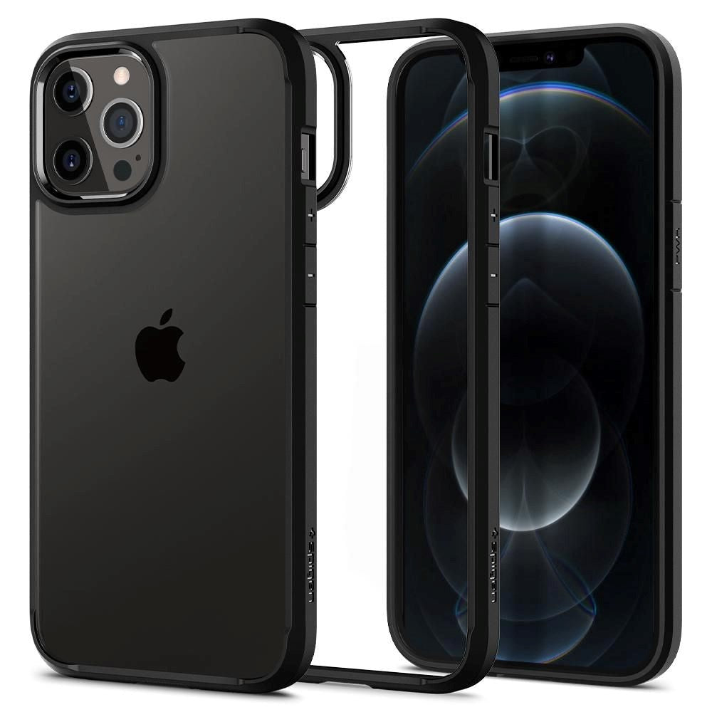 iPhone 12 / 12 Pro Spigen Ultra Hybrid Case - Transparent / Black