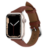 Apple Watch (38/40/SE/41/42mm)  Cyrill Leather Strap - Classic Look - Brown