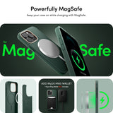 iPhone 15 Pro Max Cyrill Kajuk Mag Hybrid Case - MagSafe Compatible - Forest Green