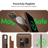 iPhone 15 Pro Max Cyrill Kajuk Mag Hybrid Case - MagSafe Compatible - Saddle Brown