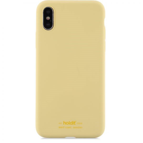 Holdit iPhone X / Xs Soft Touch Silicone Case - Yellow