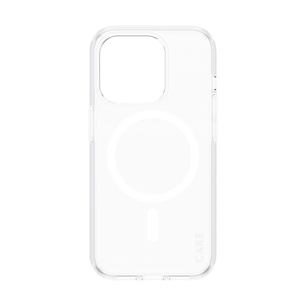 CARE by PanzerGlass iPhone 15 Pro FLAGSHIP Urban Combat Case - MagSafe Compatible - Transparent / White