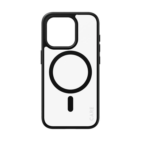 CARE by PanzerGlass iPhone 15 Pro FLAGSHIP Urban Combat Case - MagSafe Compatible - Transparent / White