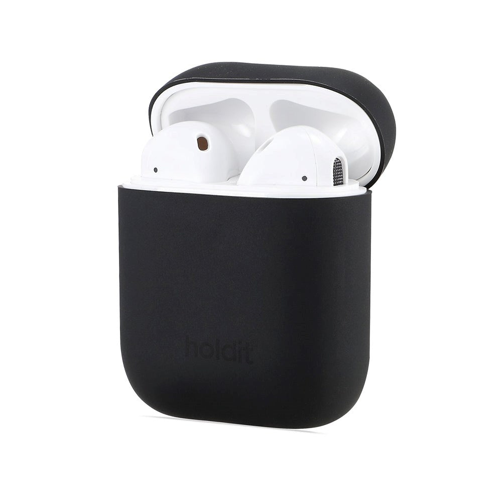 Holdit Nygård Silicone Case For AirPods (1st & 2nd gen.) - Black