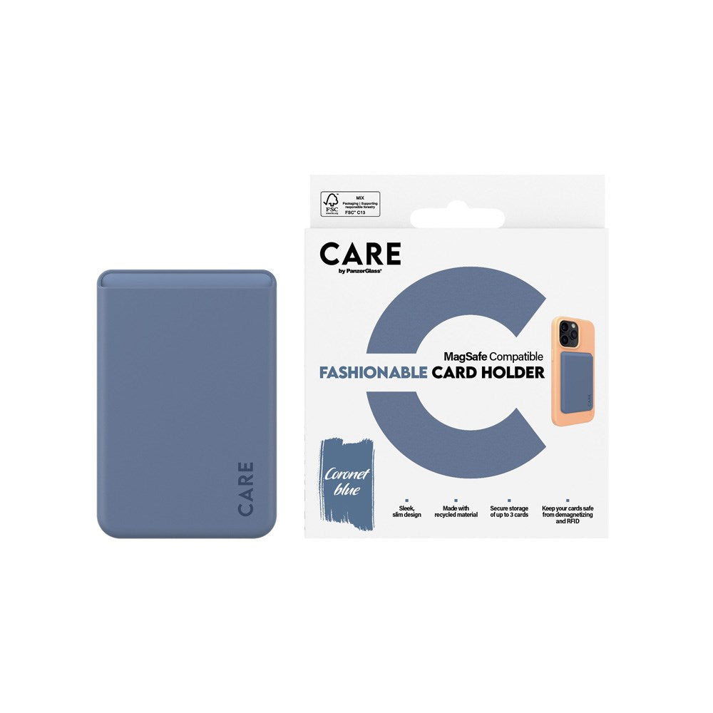 CARE by PanzerGlass Cardholder for Mobile - MagSafe Compatible - Blue