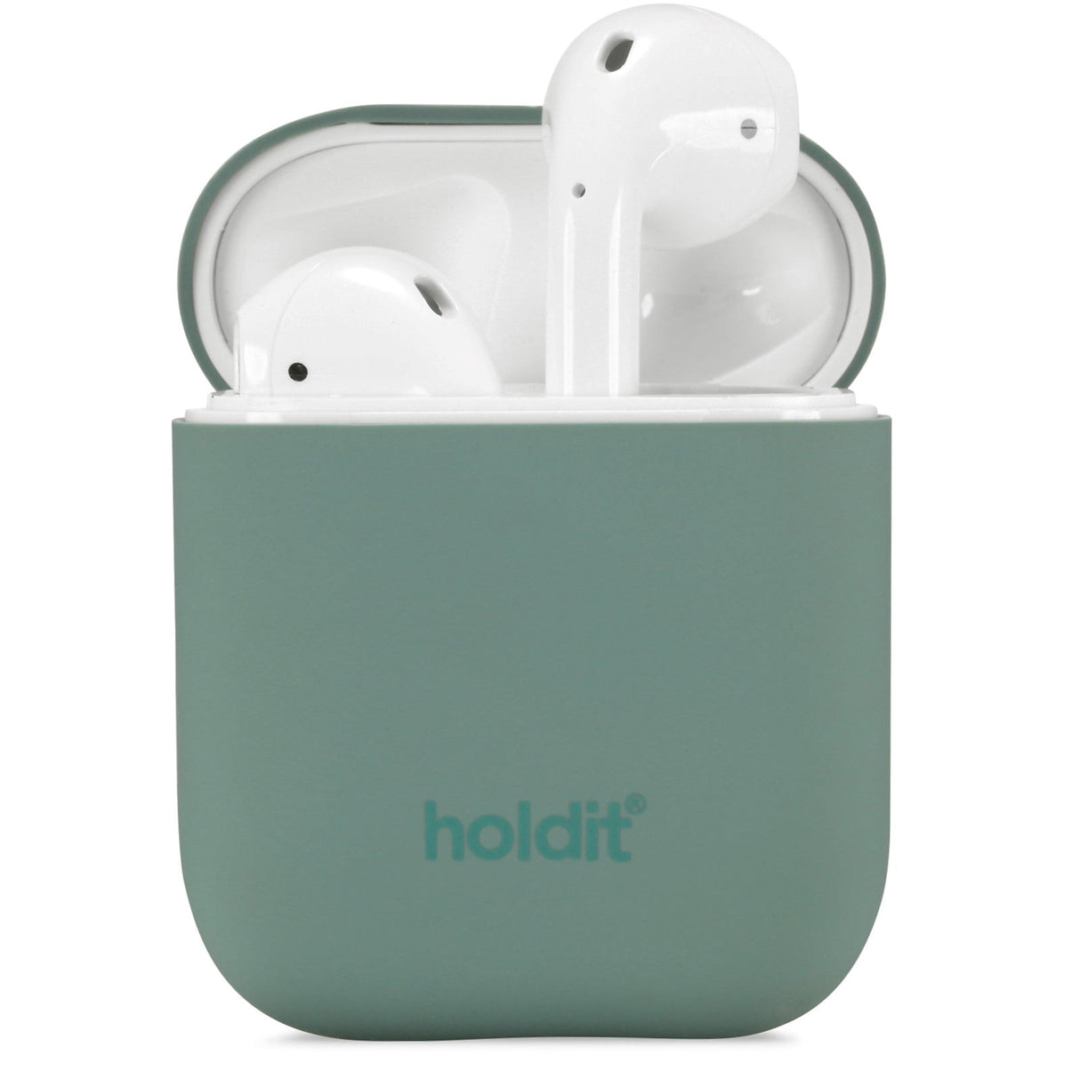 Holdit Nygård Silicone Case For AirPods (1st & 2nd gen.) - Moss Green