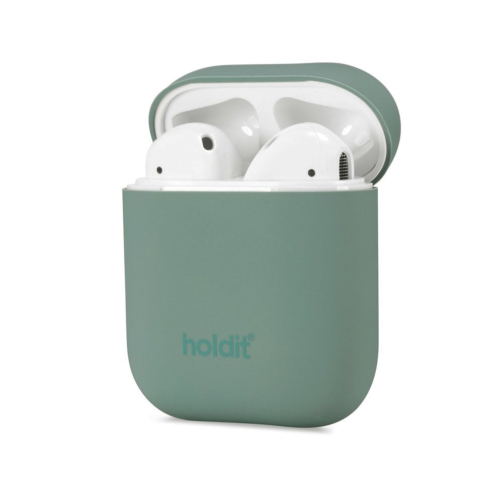 Holdit Nygård Silicone Case For AirPods (1st & 2nd gen.) - Moss Green