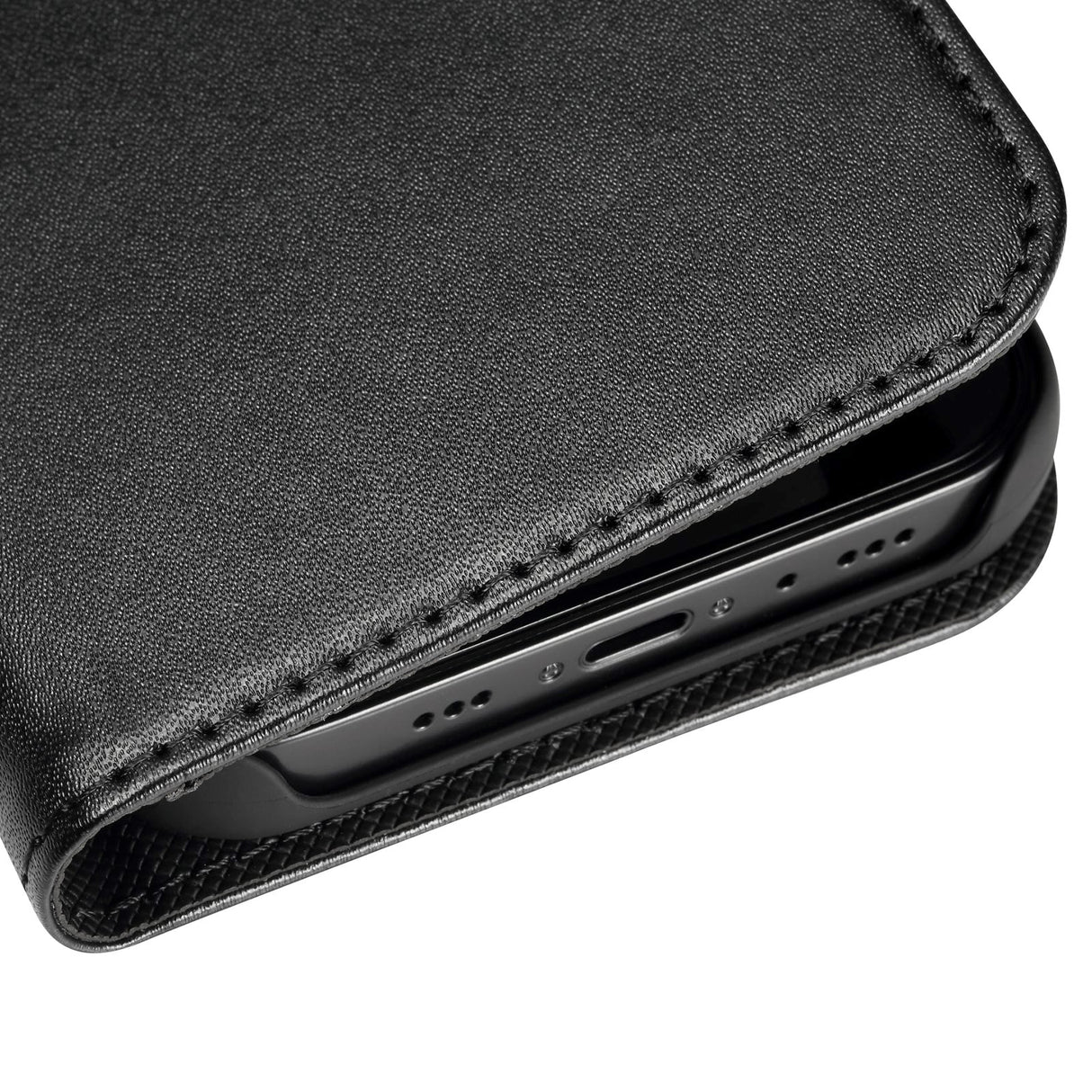 Holdit iPhone 12 / 12 Pro Wallet Magnet Case - Black