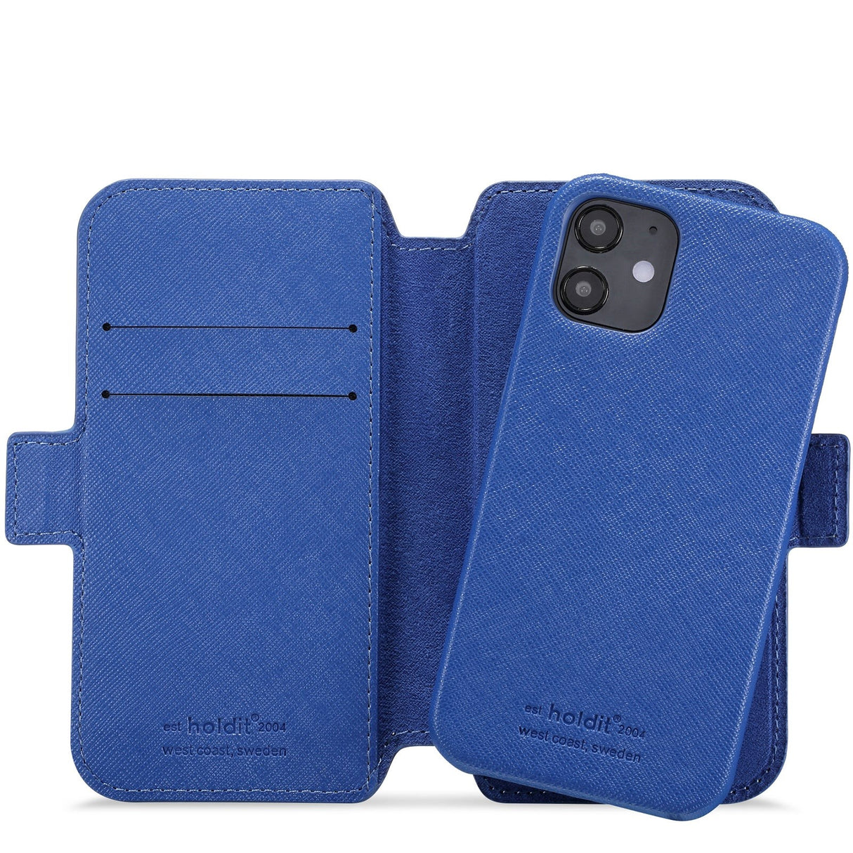 Holdit iPhone 12 Mini Wallet Magnet Case - Stockholm Royal Blue