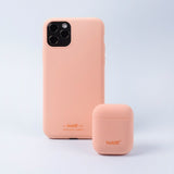 Holdit Nygård Silicone Case For AirPods (1st & 2nd gen.) - Pink Peach