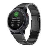 Universal Garmin 26mm QuickFit Tech-Protect Stainless Steel Strap - Black