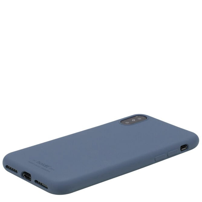 Holdit iPhone X / Xs Soft Touch Silicone Case - Pacific Blue