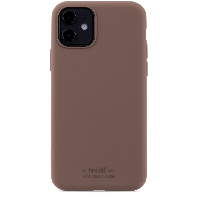 Holdit iPhone 11 Soft Touch Silicone Case - Dark Brown