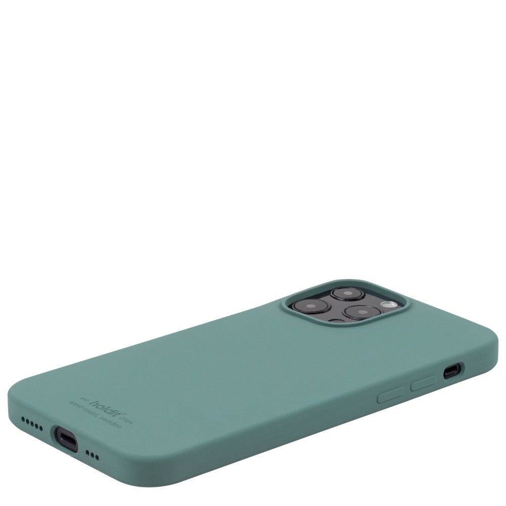 Holdit iPhone 13 Pro Soft Touch Silicone Case - Moss Green