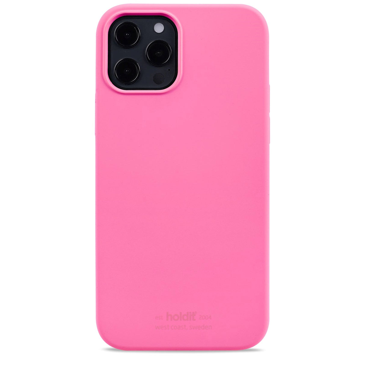 Holdit iPhone 12 / 12 Pro Soft Touch Silicone Case - Bright Pink