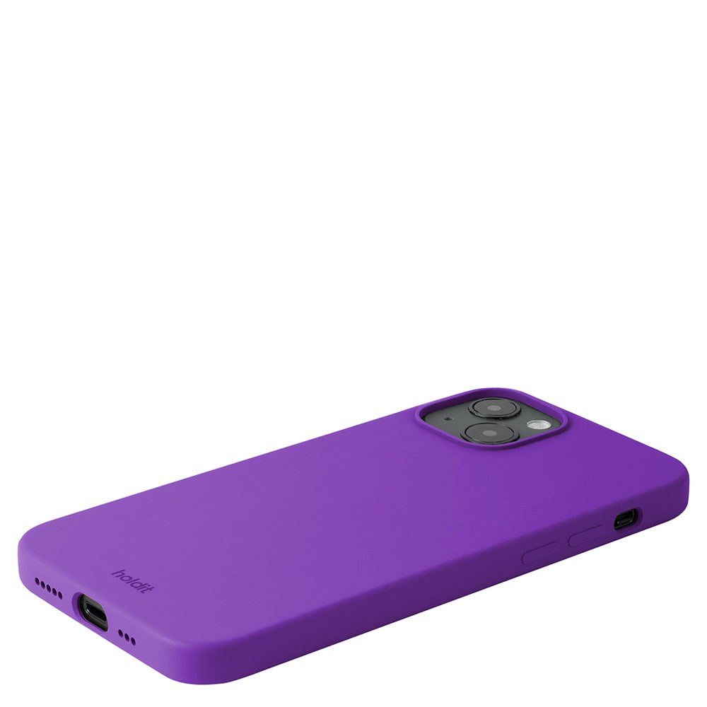 Holdit iPhone 14 Plus Soft Touch Silicone Case - Bright Purple