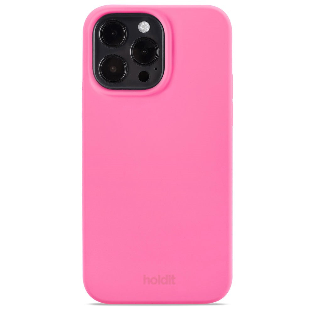 Holdit iPhone 14 Pro Max Soft Touch Silicone Case - Bright Pink