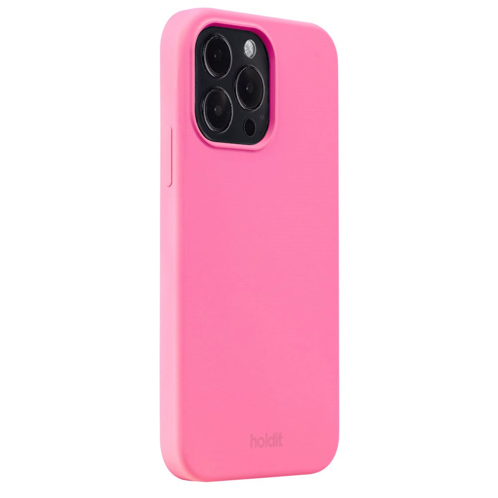 Holdit iPhone 14 Pro Max Soft Touch Silicone Case - Bright Pink