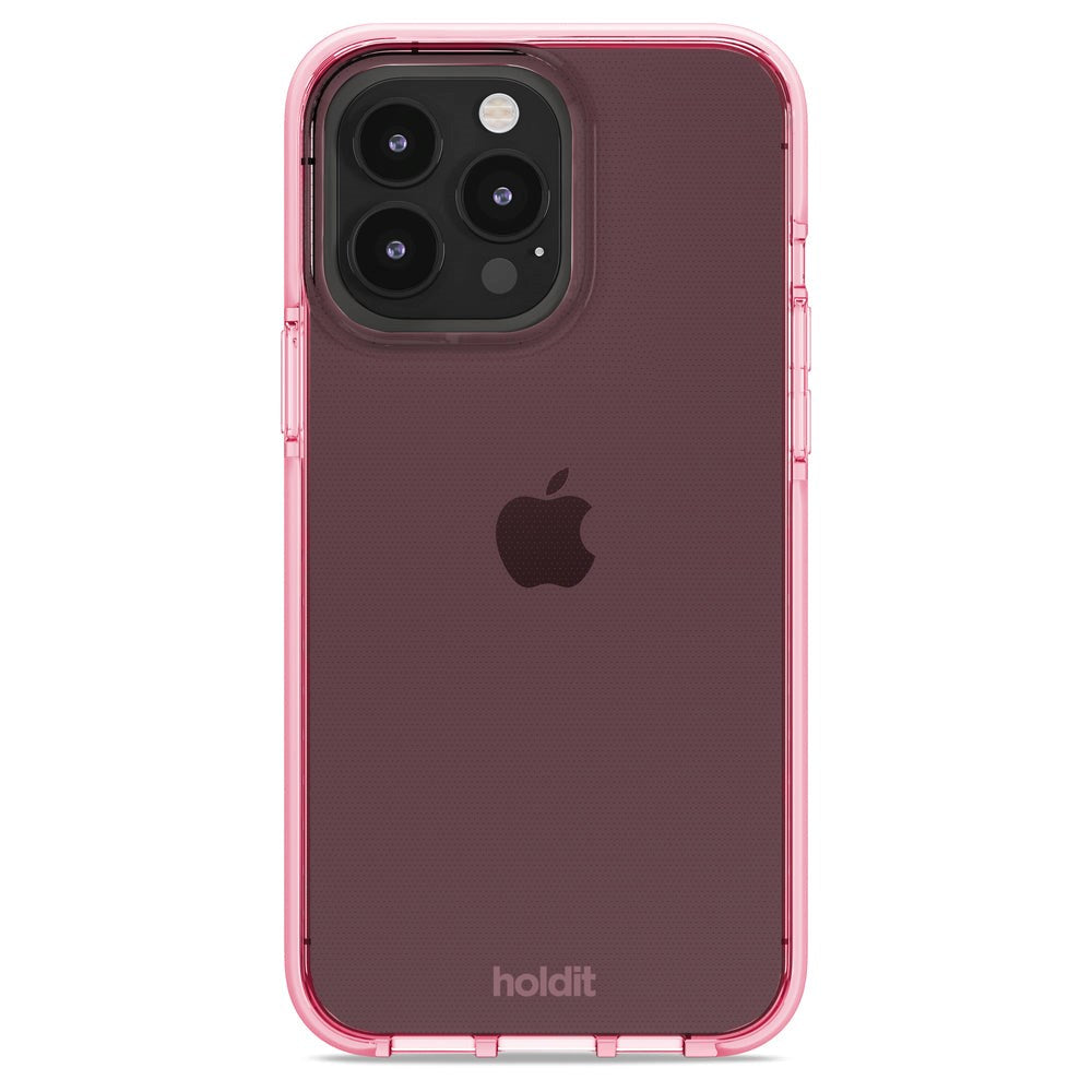 Holdit iPhone 14 Pro Max Seethru Case - Bright Pink