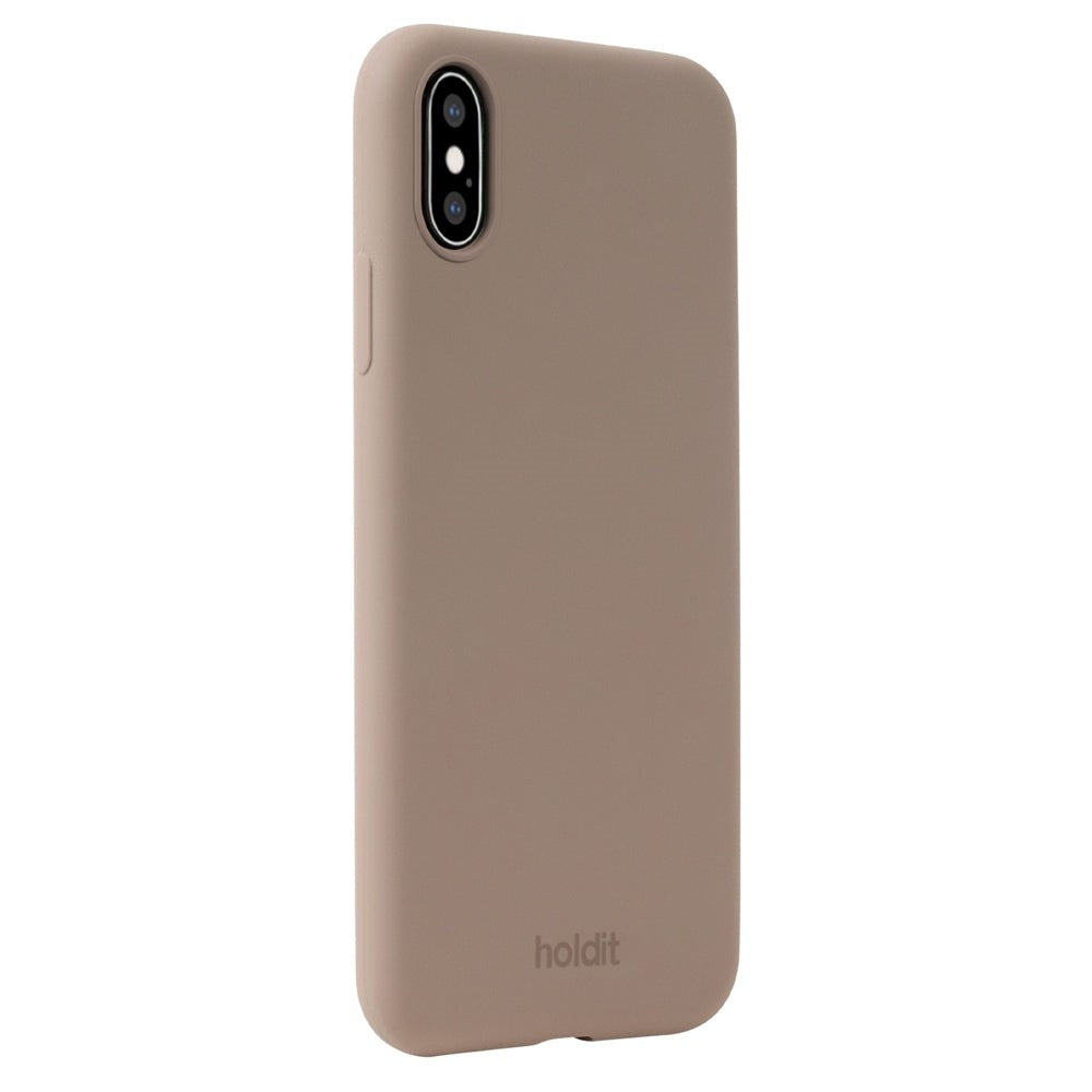 Holdit iPhone Xs/X Soft Touch Silicone Case - Mocha Brown