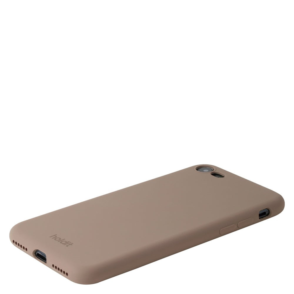 Holdit iPhone SE/8/7 Soft Touch Silicone Case - Mocha Brown