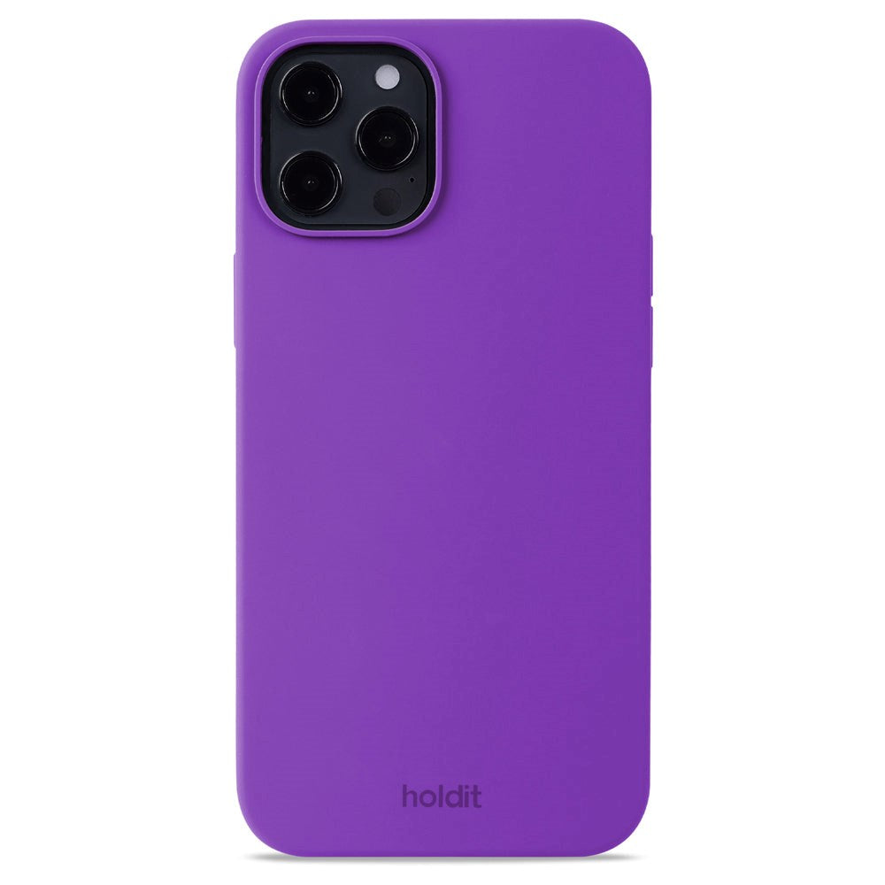 Holdit iPhone 12 Pro Max Soft Touch Silicone Case - Bright Purple