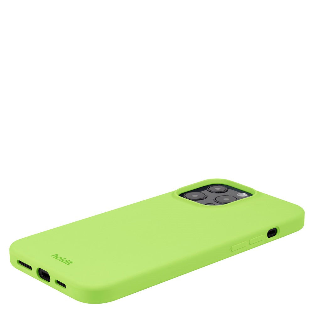 Holdit iPhone 13 Pro Max Soft Touch Silicone Case - Acid Green