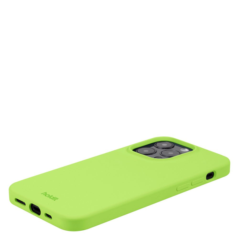 Holdit iPhone 14 Pro Max Soft Touch Silicone Case - Acid Green