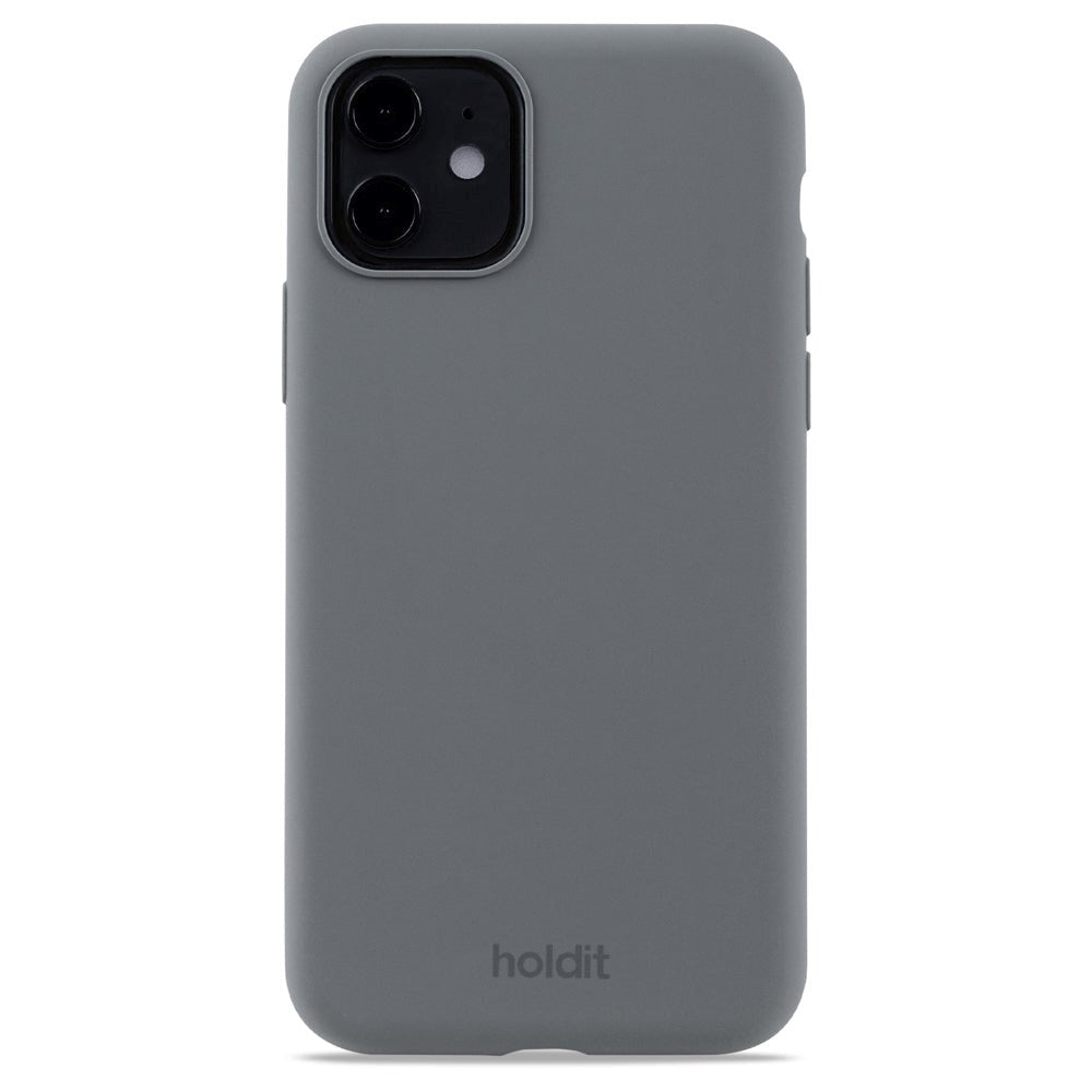 Holdit iPhone 11 Soft Touch Silicone Case - Space Gray