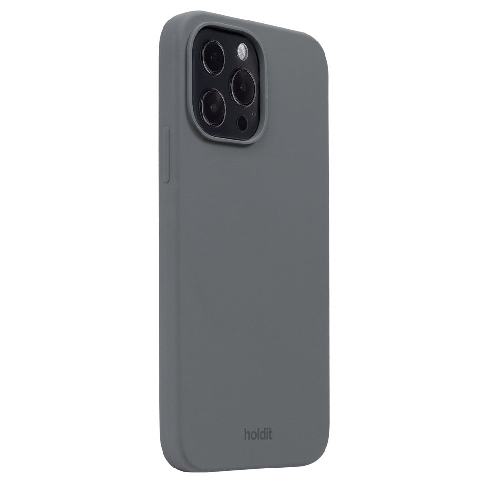 Holdit iPhone 13 Pro Max Soft Touch Silicone Case - Space Gray