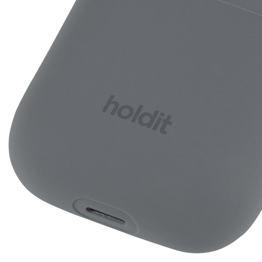 Holdit Silicone Case For Apple AirPods (1st & 2nd gen.) - Space Grey