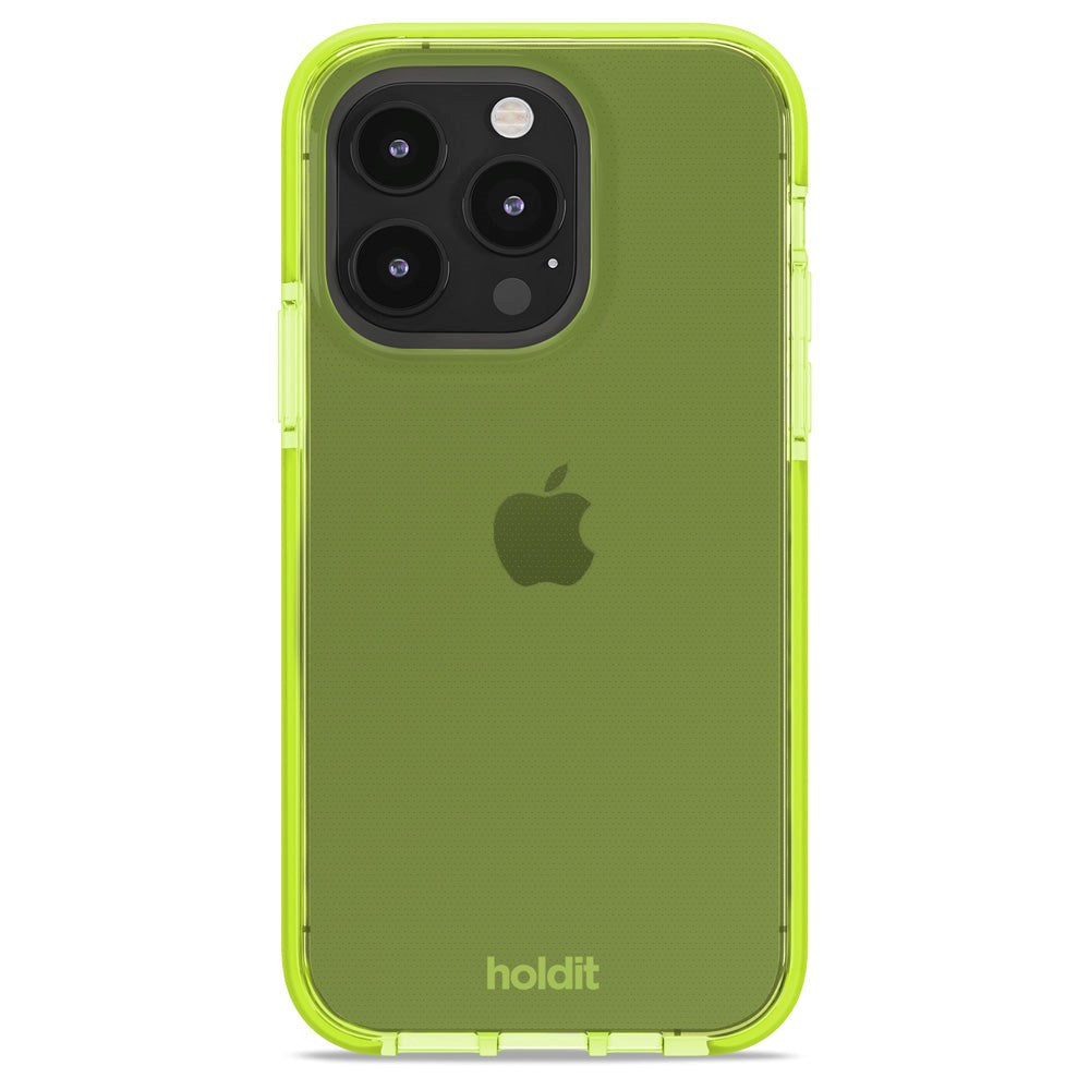 Holdit iPhone 14 Pro Seethru Case - Acid Green