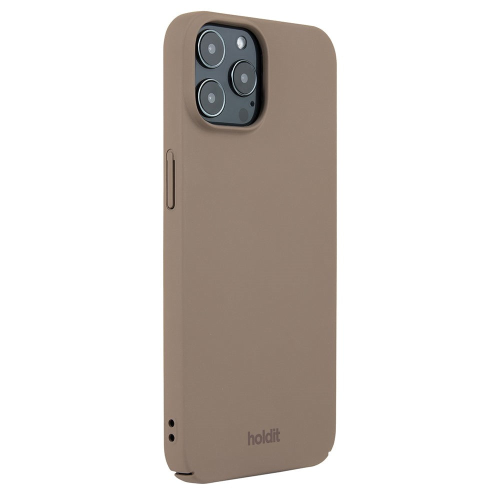 Holdit iPhone 12 / 12 Pro Slim Plastic Case - Mocha Brown