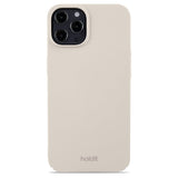 Holdit iPhone 12 / 12 Pro Slim Plastic Case - Light Beige