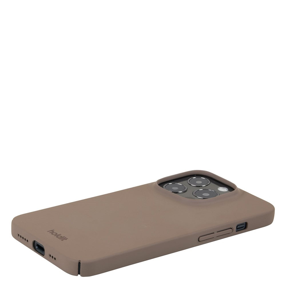 Holdit iPhone 14 Pro Slim Plastic Case - Mocha Brown