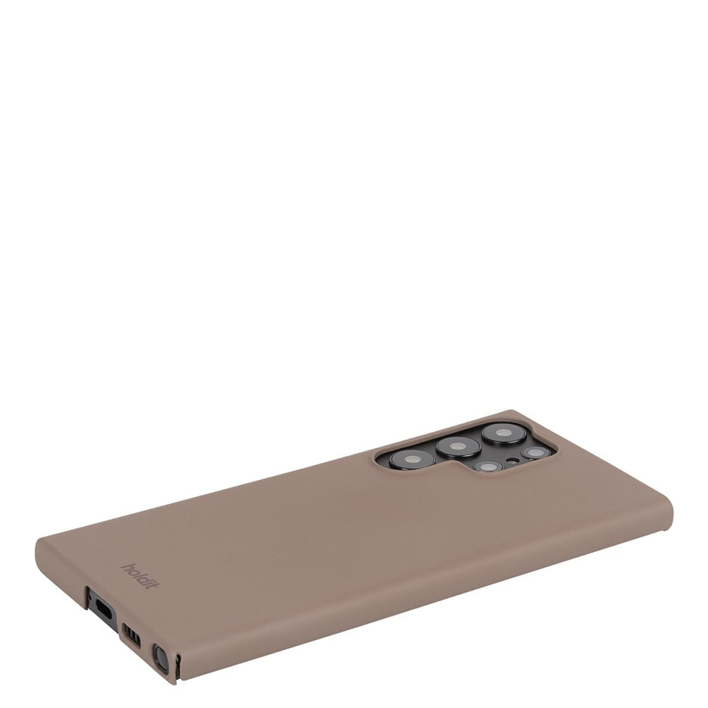 Holdit Samsung Galaxy S23 Ultra Slim Plastic Case - Mocha Brown