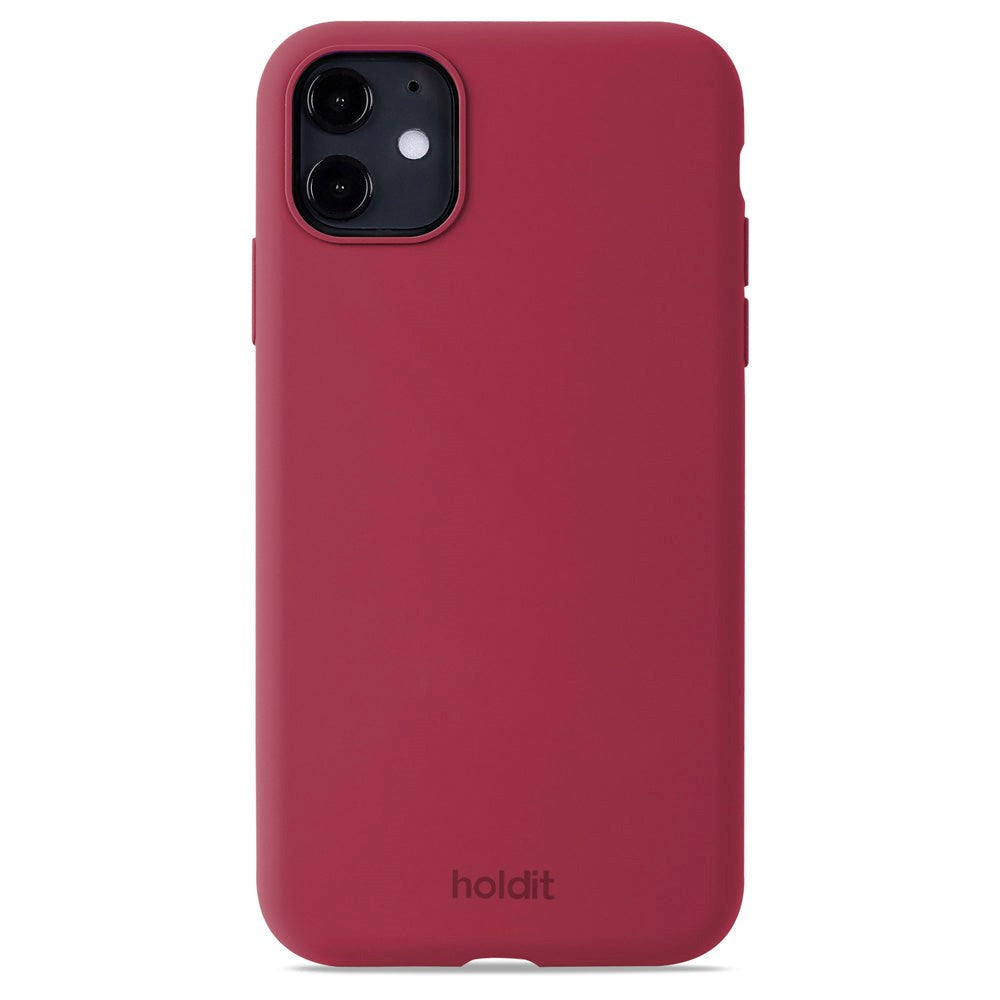 Holdit iPhone 11 Soft Touch Silikone Case - Red Velvet