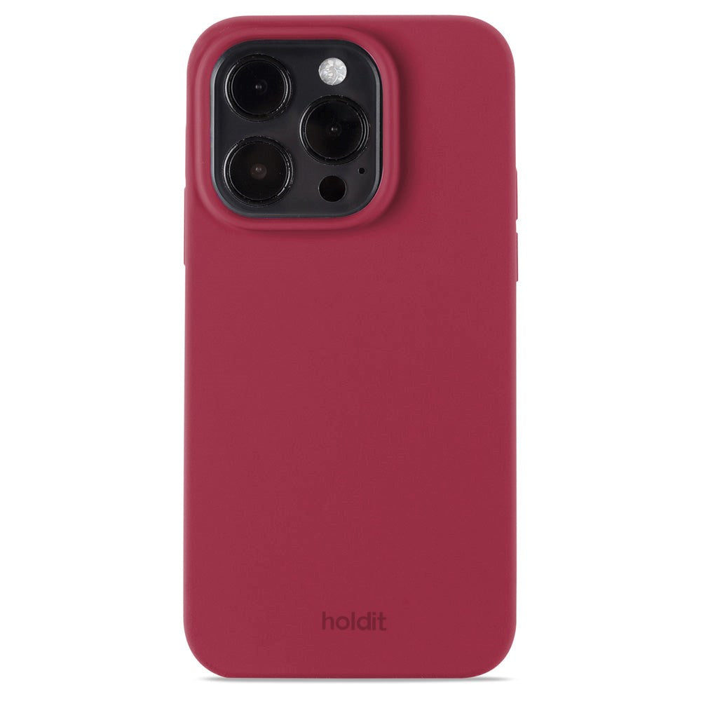 Holdit iPhone 14 Pro Soft Touch Silikone Case - Red Velvet