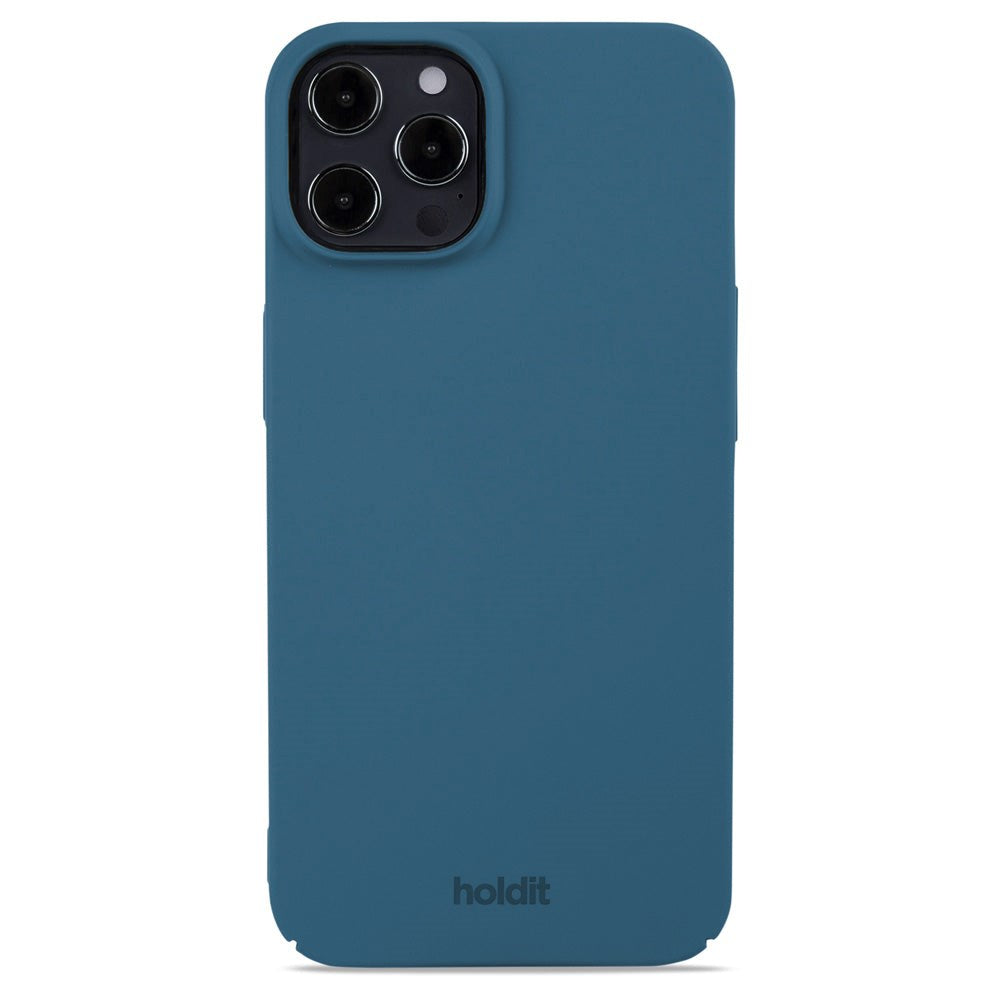 Holdit iPhone 12 / 12 Pro Slim Plastic Case - Denim Blue