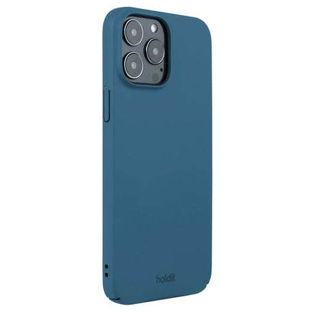 Holdit iPhone 13 Pro Max Slim Plastic Case - Denim Blue