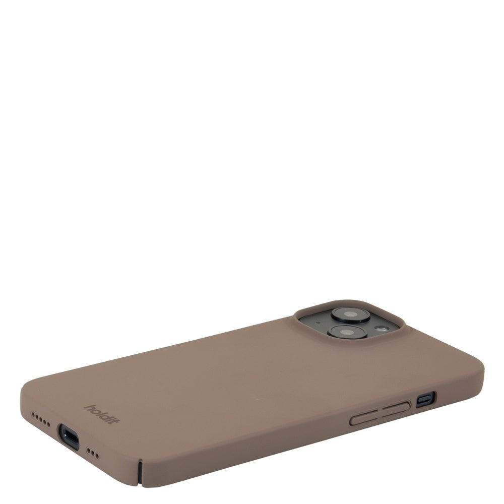 Holdit iPhone 15 Slim Plastic Case - Mocha Brown