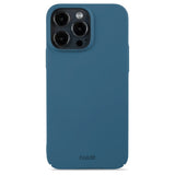 Holdit iPhone 15 Pro Max Slim Plastic Case - Denim Blue