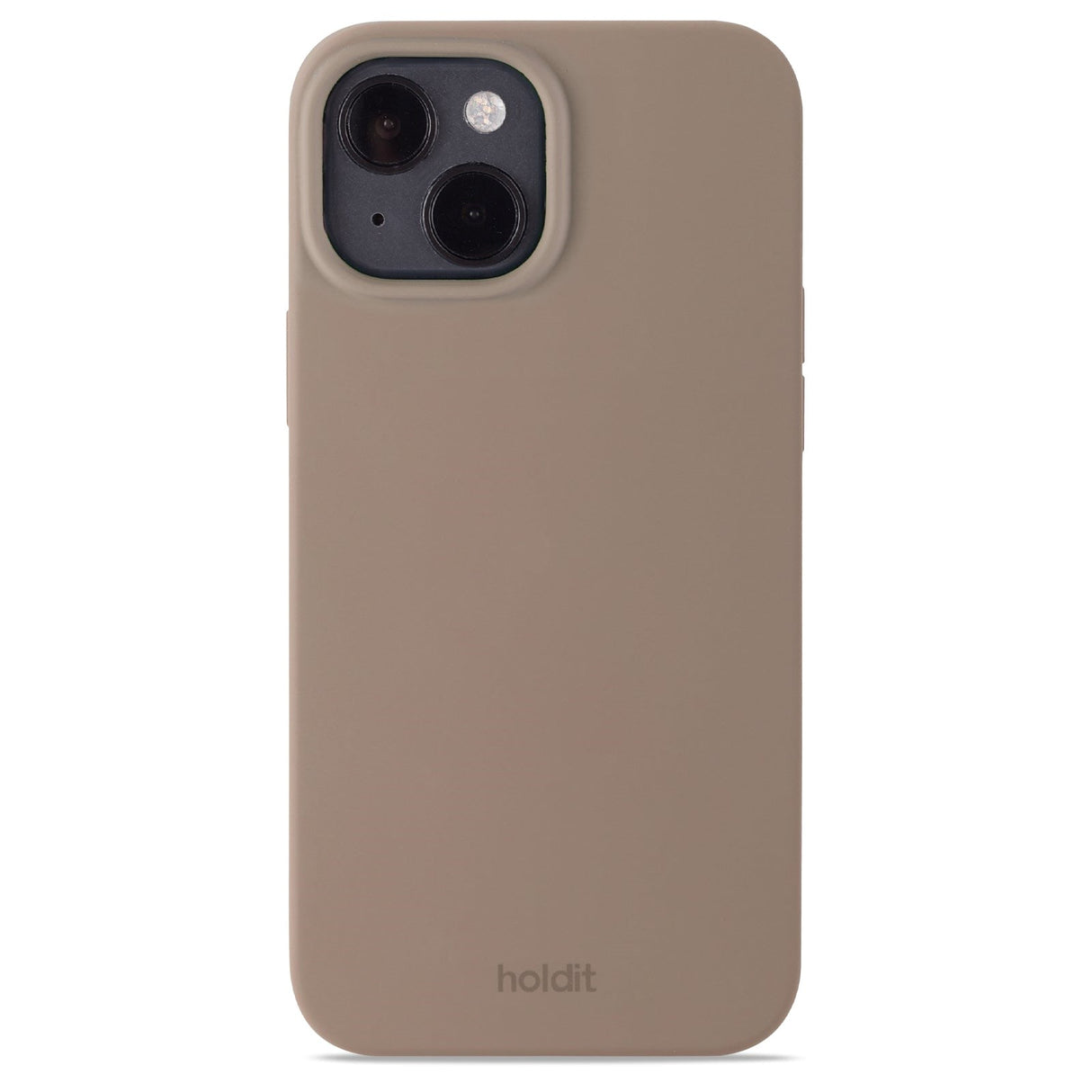 Holdit iPhone 15 Soft Touch Silicone Case - Mocha Brown