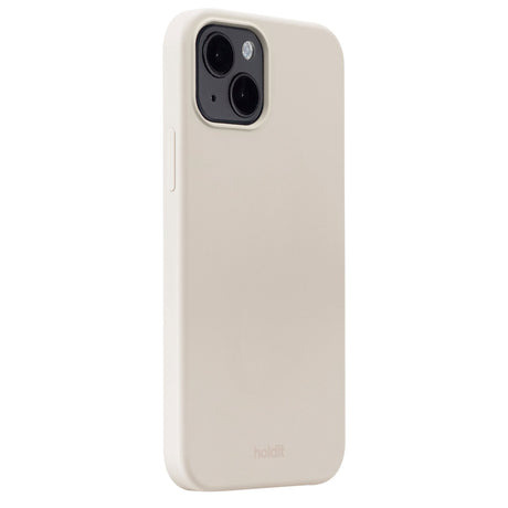 Holdit iPhone 15 Plus Soft Touch Silicone Case - Light Beige